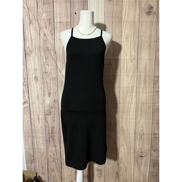 WOMENS BLACK PENCIL GARAGE DRESS - Picture 2 of 10